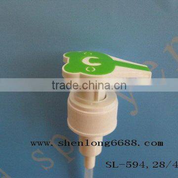 plastic lotion pump has two parts at the pump top(SL-594,28/410)