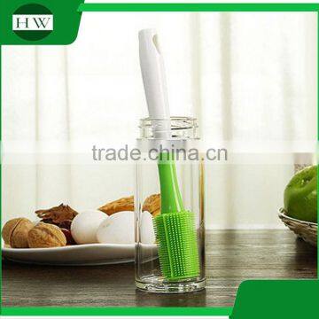 Kitchen Plastic Silicone Long Handle Hanging Tableware Water Cup Bottle Clean Cleaning Brush photo-2