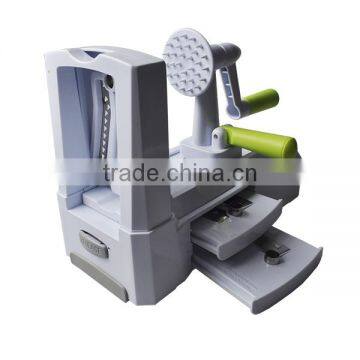 Low MOQ Workable One-step Service Support Tri-blade Plastic Spiral Vegetable Slicer for Vegetable photo-5