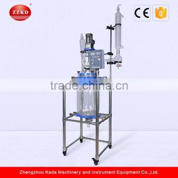 20L lab process double-layer glass reactor