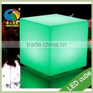 Led Plastic Cube Chair Color Change Wonderful LED Cube Chair Small Seat photo-3