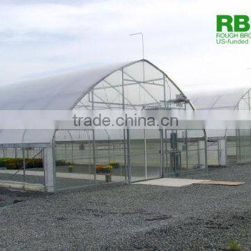 Commercial tunnel agricultural greenhouse single span