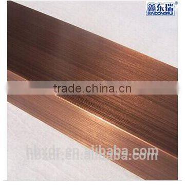 wire drawing /sandblasting / powder coated bronze anodized surface treatment aluminium profiles