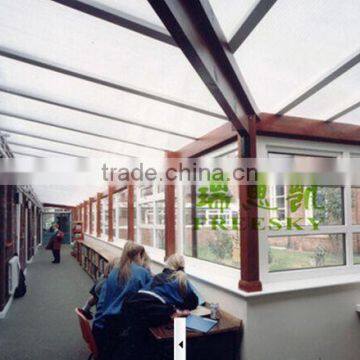 PC hollow plate sun lighting awning project engineering materials U sunshine board of seepage prevention of multilayer structure