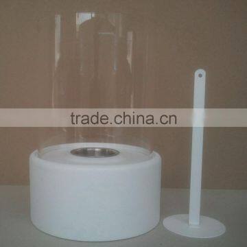 Decorative Coffee Table Fireplace,black Round Fireplace photo-3