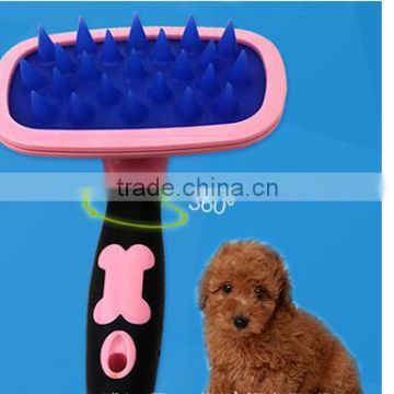 CY108 Pet Comb Mucous Wool Implement Silicone Comb Cat and Dog Fur Cleaner Pets Hair Comb