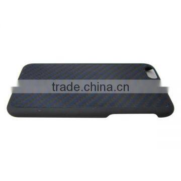 PC Bottom Diagonal Stripes Blue Carbon Fiber Mobile Phone Case for IPhone 6 100% Carbon Fiber photo-3