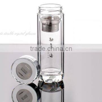 Bpa Free Double-Wall Glass Cup WithTea Infuser With Temperture Display photo-3