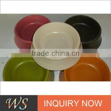 Eco-friendly Bamboo Fiber Dog Food Dishes & Water Bowls