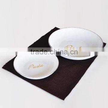 5pcs Pasta Bowl Set,porcelain With Decal Printing, Ceramic Pasta Bowls photo-4