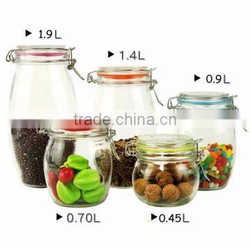 Sealing Cylinder Ait Tight Glass Jar for Food Pickles photo-2