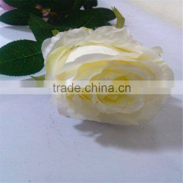SJ20170003 White Artificial Silk Flower Rose Bud photo-3