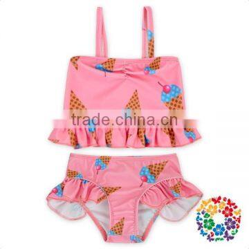 2017 Adorable Toddler Little Girls Bathing Suit Cartoon Design Summer Swimsuit photo-3