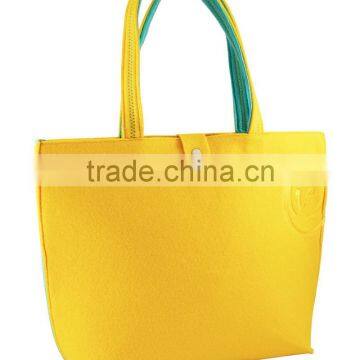 2017 wholesales hot selling OEM available handmade felt non woven shopping hand bag tote bag alibaba china supplier