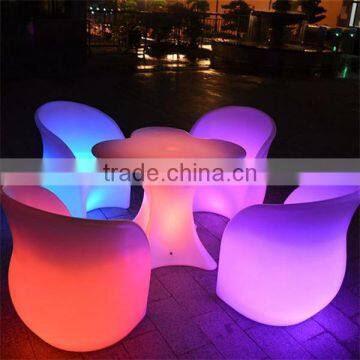 popular remote control outdoor led cube seat /led bar stools /waterproof IP54