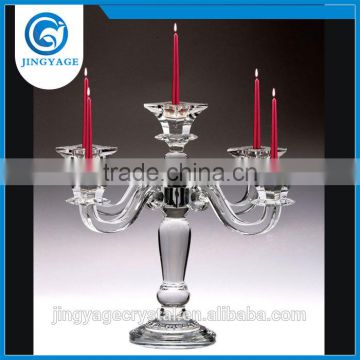 5 Arms wedding crystal candelabra on sale