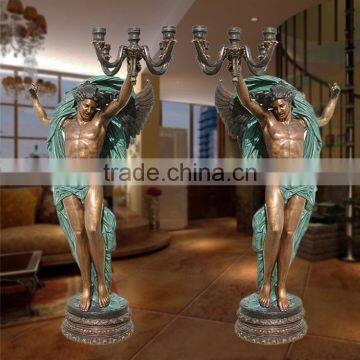 Bronze Foundry Home Decoration Bronze Lady Sculpture Lamps photo-2