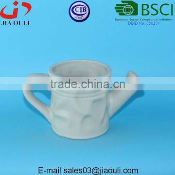 Decorative Water Jugs Matt Glazed Ceramic Watering Pot for Flowers photo-5