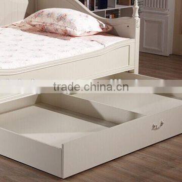 Handmade Pure White Classic European Style Floral Lounging Daybed With Big Drawers for Kids Bedroom BF11-09133a photo-4