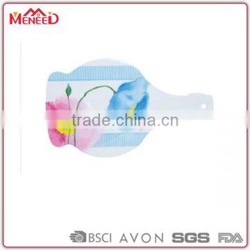 New design hot selling Germany style one hole hard plastic chopping board, melamine tablemat