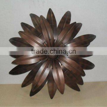 Wall decoration Lotus Style Copper Antique Finish Dia 26" 1868