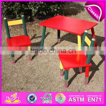 2015 Excellent quality cheap folding kids pencil table and chairs,Cartoon pencil used children table and chair wholesale WO8G138