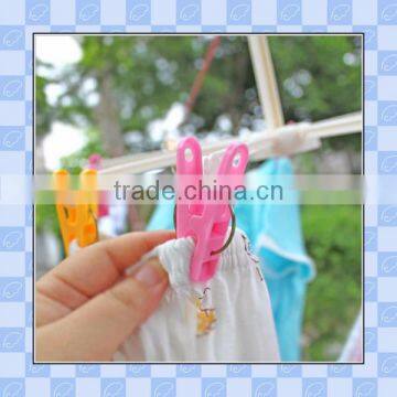 Customized Colorful Cheap Plastic Hanger With 8pcs Samll Lips for Socks Towels Manufacturer photo-3