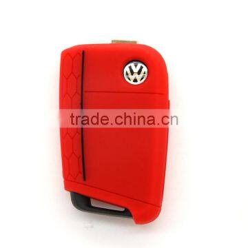 Factory Hottest Selling Style Unit Color Silicone Key Case for Volkswagen Golf 7 Key Cover 2016 photo-6