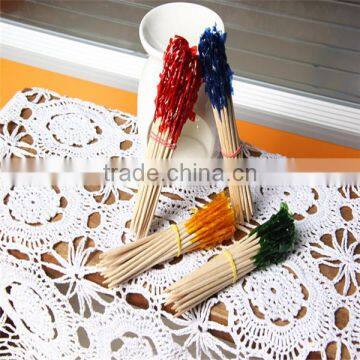 High quality party decoration angled frilled fruit toothpick