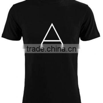 2016 100% Cotton T Shirt Print With Triangle Hugo Summer Style Short Tee photo-3