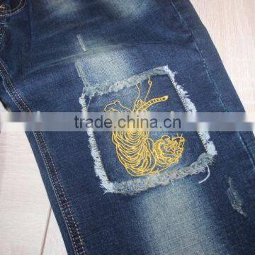 GZY New Arrival Men Jean Pants Slim Straight Jeans Mens Jeans Wholesale Turkey Pattern Print Wolf Fashon Design Stock photo-3