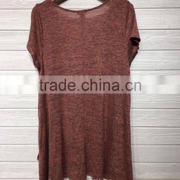 GZY Summer Short Sleeve Casual Lady Top Stock photo-2