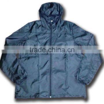 Windbreaker Jacket 100% Polyester Rib Stop Fabric