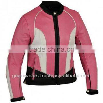 Womens Leather Motorbike Jacket