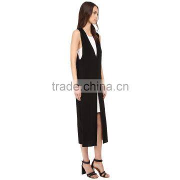 2016 Whlolesale China Casual Dress Long Black Maxi Dress Two Piece Dress photo-4