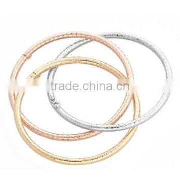 Three Tone Bangles, Gold Plated Bangle, Machine Cut Bangle, Fashionable Bangle, Jewelry Manufacturers photo-3