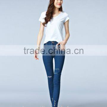 2016 New Fashion Women Slim Jeans Blue Jeans Female Stretch Pencil Jeans Female photo-6