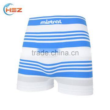 HSZ-0044 Comfort Breathable 2017 Sexy Crazy Underwear For Black Men Vintage Striped Boxer Seamless Briefs Shorts Fabric photo-3