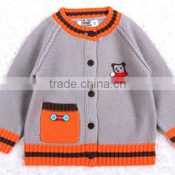 Trim Contrast Latest New Style Raglan Cardigan Sweater photo-4