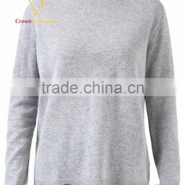 100 Cashmere Grey Women Winter Pure Custom Design Sweater photo-5