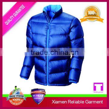 Blue colour motorbike european down jackets