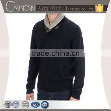 Wholesale High Quality Black Pullover Model Sweater for Men photo-2