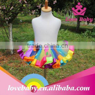 Fashion Baby Girls Ball Gown Mini Skirt Colorful Mesh Splice Tutu Skirt photo-2