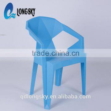 LS-4188 Wholesale High Quality Plastic Bar Chair Event Stacking Chair Modern Creative Geometry Chair for Restaurant photo-2