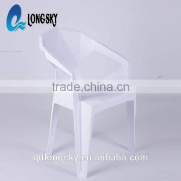 LS-4188 Wholesale High Quality Plastic Bar Chair Event Stacking Chair Modern Creative Geometry Chair for Restaurant photo-3