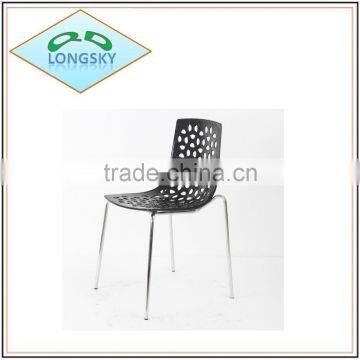 New Products Home Office Cafe Restaurant Conference Furniture Metal Leg Plastic Stackable Chair photo-2