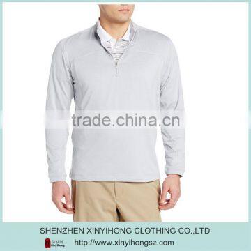 OEM Skin Tights Pullover ,100% Polyester Mans Sports Pullover With 1/4 Zipper