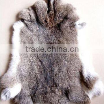 Big piece raw or dyed color large rabbit fur wholesale