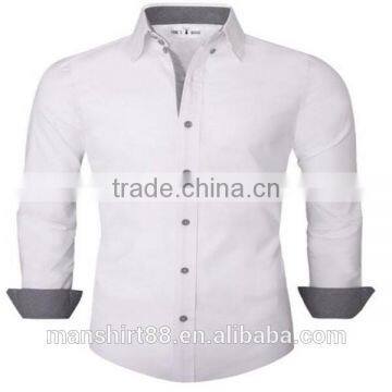 2016 new wholesale Classic Slim Fit Plaid custom mens casual dress shirts