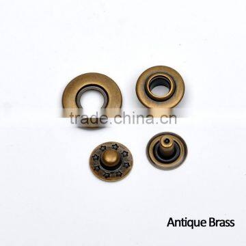 4 Part Brass Metal Snap Button 16mm Bubble Fastener Black/nickle/Bronze Jacket Fastener photo-4